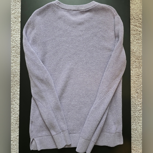 Purple Ribbed Knit Sweater - Picture 2 of 2